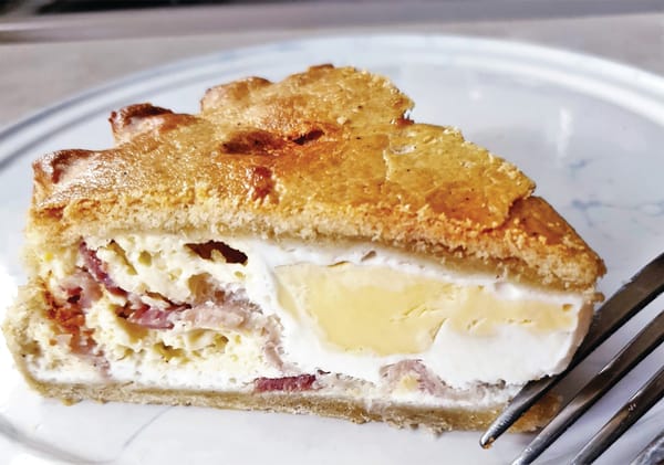 Mary’s egg and bacon pie